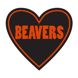 Sticker | "Beavers" (Rough Font) | In My Heart - The Heart Sticker Company