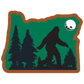 Sticker | Bigfoot in Oregon (Sasquatch) - The Heart Sticker Company