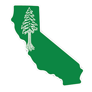 Sticker | California Redwood - The Heart Sticker Company