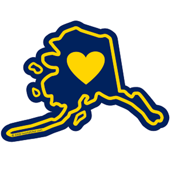 Sticker | Heart in Alaska - The Heart Sticker Company