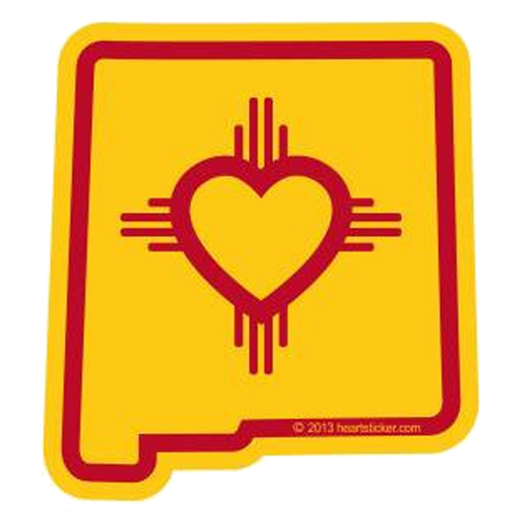 Sticker | Heart in New Mexico - The Heart Sticker Company