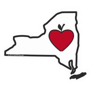 Sticker | Heart in New York - The Heart Sticker Company