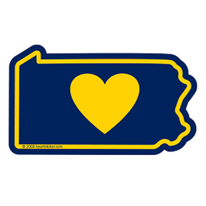 Sticker | Heart in Pennsylvania - The Heart Sticker Company