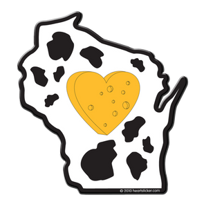 Sticker | Heart in Wisconsin - The Heart Sticker Company