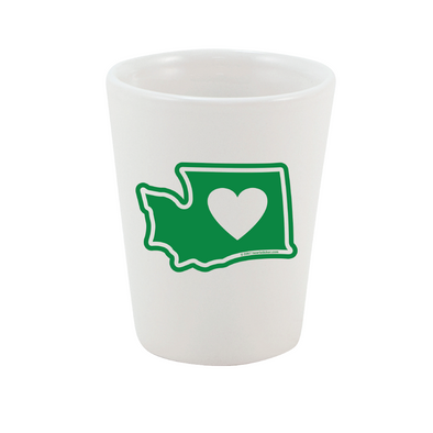 Drinkware | Heart in Washington | Shot Galss - The Heart Sticker Company