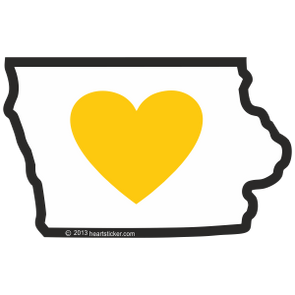Sticker | Heart in Iowa - The Heart Sticker Company