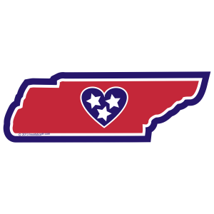 Sticker | Heart in Tennessee - The Heart Sticker Company
