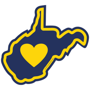 Sticker | Heart In West Virginia - The Heart Sticker Company
