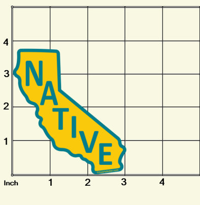 Born in California Native Sticker | Heart Sticker – Heart Sticker Company