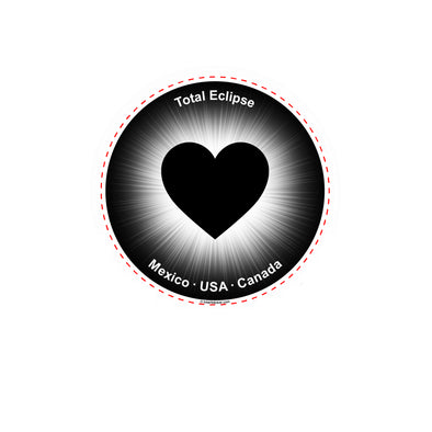 Sticker | Total Solar Eclipse 2024 | Eclipsing Heart Sticker