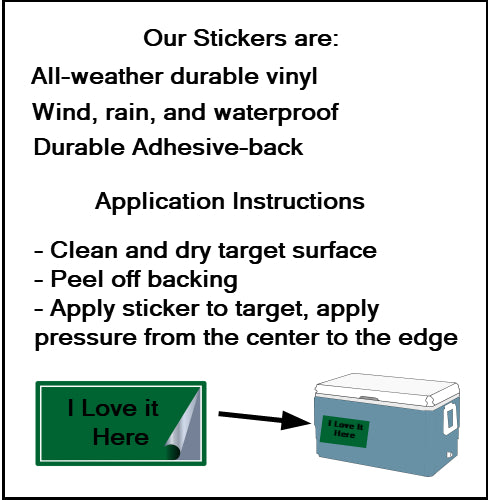 Portland Oregon White Stag Sign Sticker | In Oregon