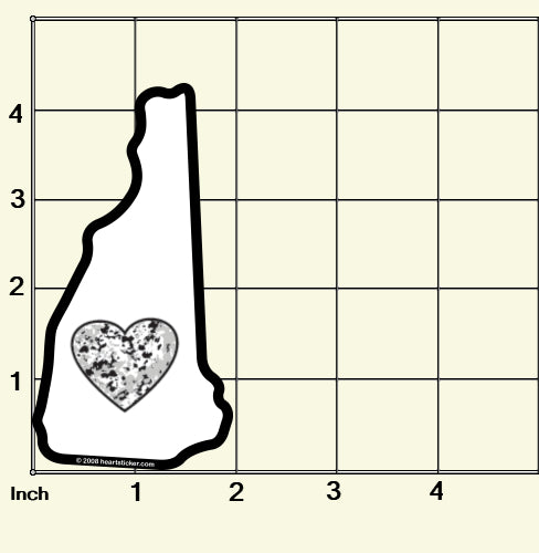 Sticker | Heart in New Hampshire | Vinyl Decal