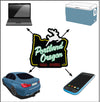 Portland Oregon White Stag Sign Sticker | In Oregon
