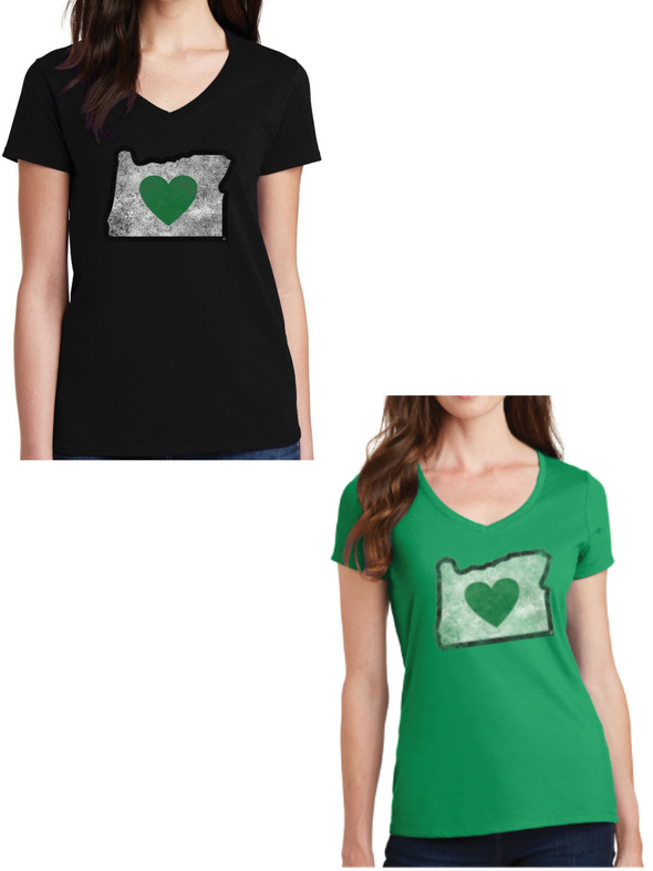 T-Shirt | Heart in Oregon | Ladies - The Heart Sticker Company