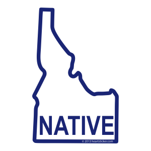 Sticker | Idaho Native - The Heart Sticker Company