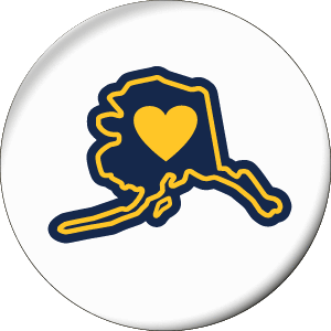 Alaska - Alaska Love Magnet - The Heart Sticker Company
