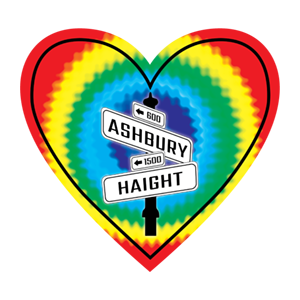 Sticker | Haight-Ashbury | In My Heart - The Heart Sticker Company