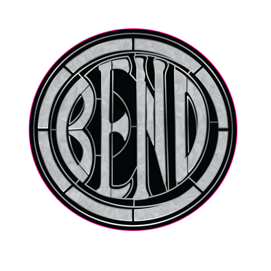 Sticker | Bend Stained Glass - The Heart Sticker Company