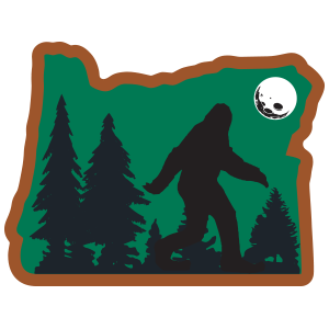 Sticker | Bigfoot in Oregon (Sasquatch) - The Heart Sticker Company