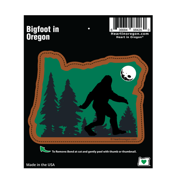 Sticker | Bigfoot in Oregon (Sasquatch) - The Heart Sticker Company
