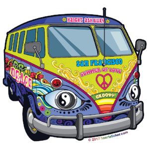 Sticker | San Francisco Love Bus Sticker - The Heart Sticker Company