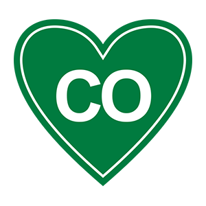 Sticker | "CO" Colorado | In My Heart - The Heart Sticker Company