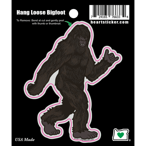 Sticker | Hang Loose Bigfoot - The Heart Sticker Company