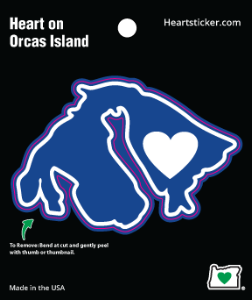 Sticker | Heart on Orcas Island - The Heart Sticker Company