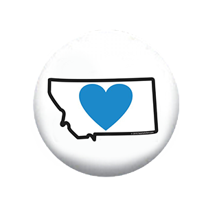 Buttons | Heart in Montana | Button - The Heart Sticker Company