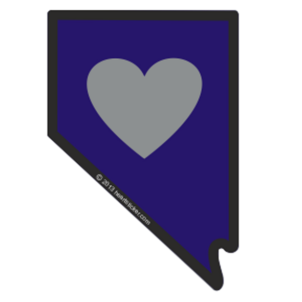 Sticker | Heart in Nevada - The Heart Sticker Company