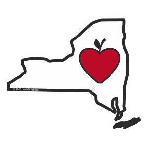 Sticker | Heart in New York - The Heart Sticker Company