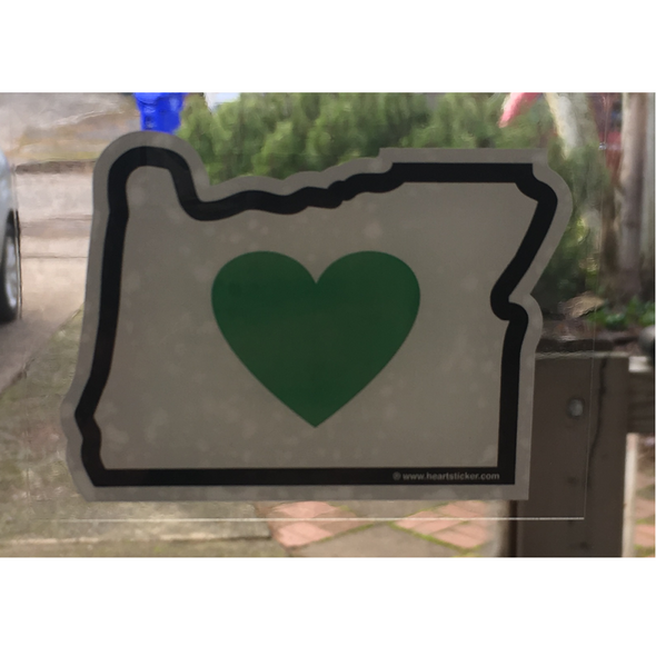 Sticker | Heart in Oregon | Multi-Options - The Heart Sticker Company