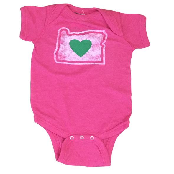Clothing | Heart in Oregon | Infant Onesie - The Heart Sticker Company