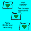 Sticker | Heart in Oregon | Multi-Options - The Heart Sticker Company