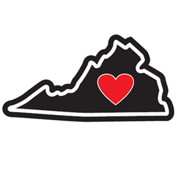 Sticker | Heart In Virginia - The Heart Sticker Company