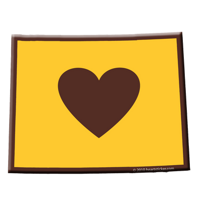 Sticker | Heart in Wyoming - The Heart Sticker Company