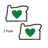 Sticker | Heart in Oregon | Multi-Options - The Heart Sticker Company