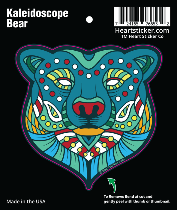 Sticker | Kaleidoscope Bear - The Heart Sticker Company