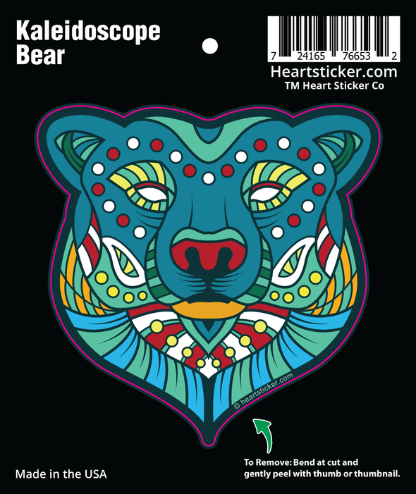 Sticker | Kaleidoscope Bear - The Heart Sticker Company
