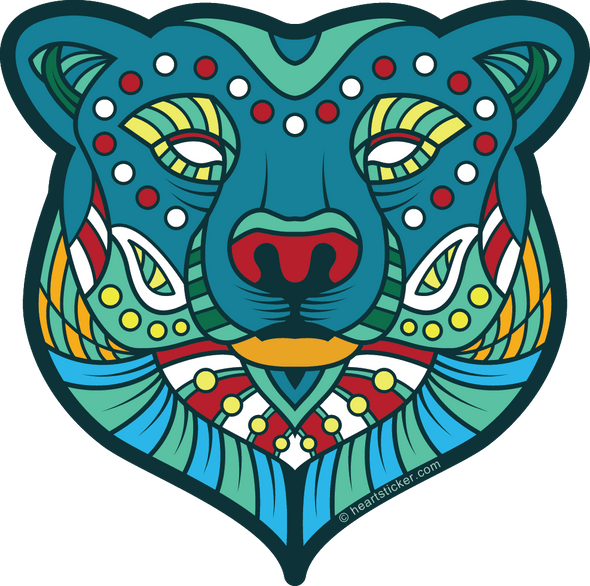 Sticker | Kaleidoscope Bear - The Heart Sticker Company