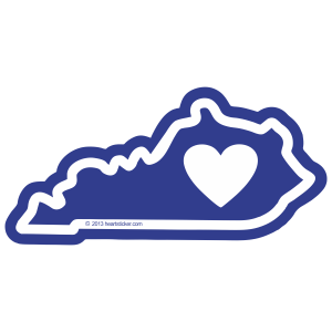 Sticker | Heart in Kentucky - The Heart Sticker Company