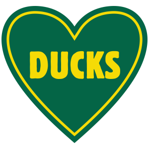 Sticker | Oregon "Ducks" | In My Heart - The Heart Sticker Company