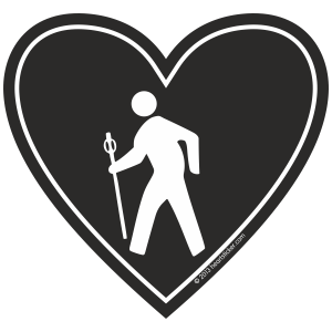 Sticker | Hiking | In My Heart - The Heart Sticker Company