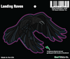 Sticker | Landing Raven - The Heart Sticker Company