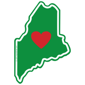 Sticker | Heart in Maine - The Heart Sticker Company