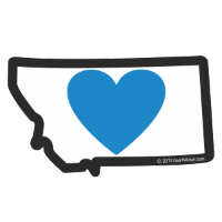 Sticker | Heart in Montana | 2.5 inch - The Heart Sticker Company