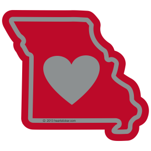 Sticker | Heart in Missour - The Heart Sticker Company