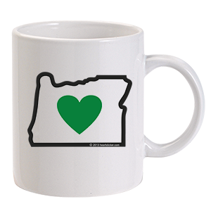 Drinkware | Heart in Oregon | Coffee Mug - The Heart Sticker Company