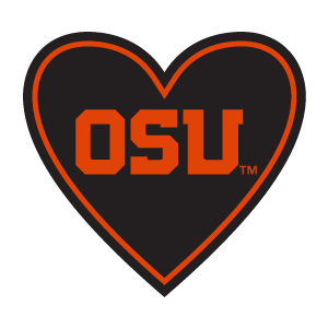 Sticker |  "OSU" Oregon State | In My Heart - The Heart Sticker Company
