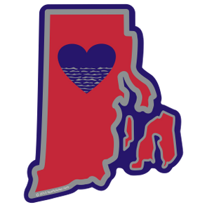 Sticker | Heart in Rhode Island - The Heart Sticker Company